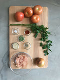 Stuffed Tomatoes with Chicken Quinoa