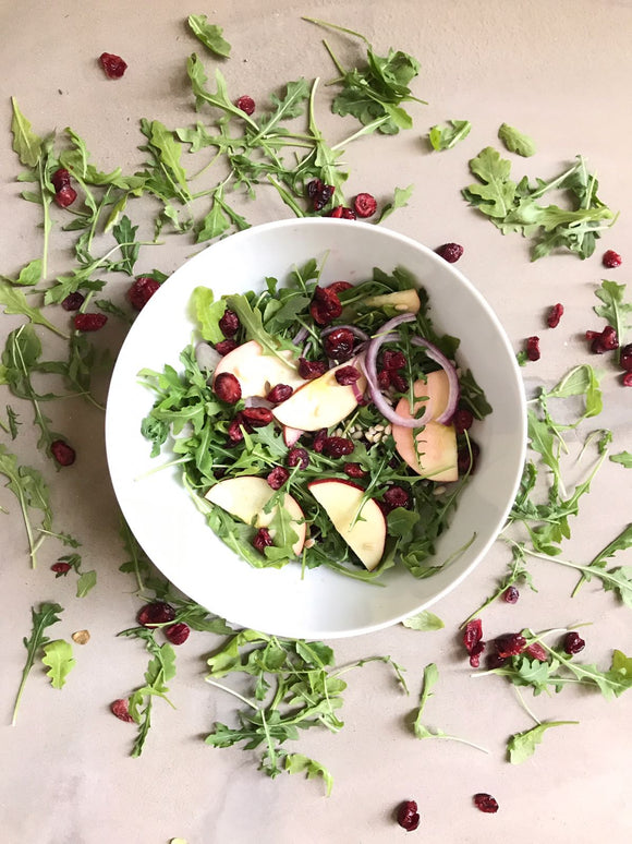 Pearled Barley Salad with Cranberries and Persimmons