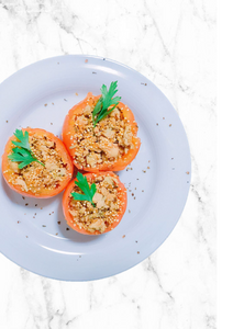 Stuffed Tomatoes with Chicken Quinoa